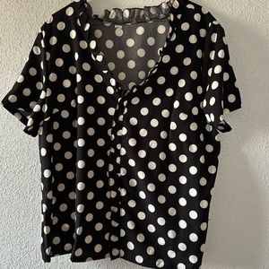 Polka dot blouse, never worn